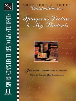 cover image of Spurgeon's Lectures to My Students